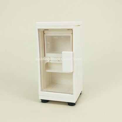 MOC Modern Home Sofa, TV Cabinet, Furniture, Refrigerator Small Particle Building Block Scene Construction Toy Model