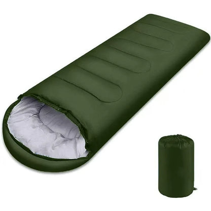 Portable Camping Sleeping Bag Ultralight 0.75kg Envelope Waterproof 170T Polyester Hollow Cotton Warm Outdoor Hiking Backpacking