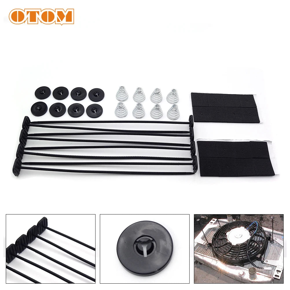 Motorcycle Accessories Fan Bracket Kit Universal Mounting Radiator Cooling Fixed Belt Strap For KTM HONDA YAMAHA KAWASAKI SUZUKI