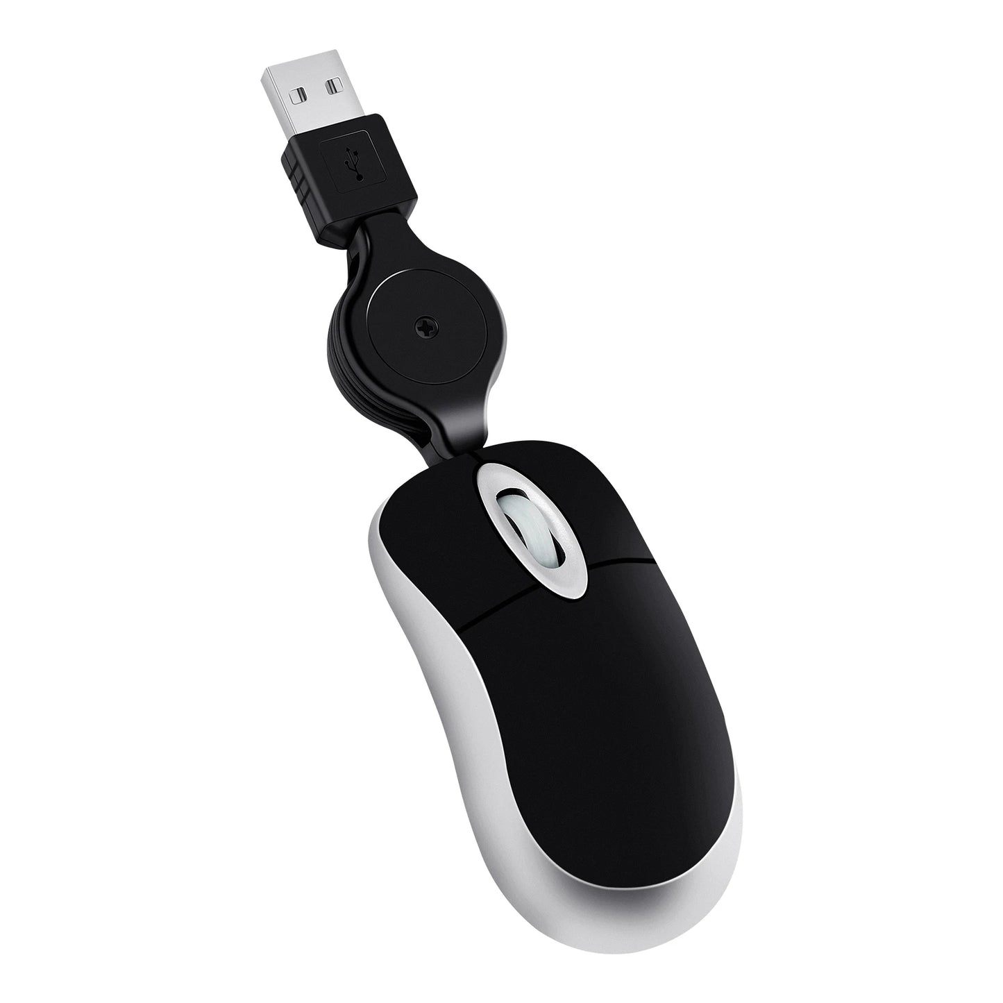 Computer Mouse Wired Small Hand Retractable USB Cable Gaming Mice Purple