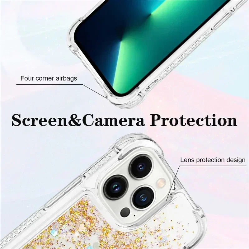 Xiomi 14T 13T Pro 13 Lite 12S Ultra Phone Case for Xiaomi Poco M6 X6 F5 X5 Luxury Anti Fall And Quicksand Soft Half Pack Cases
