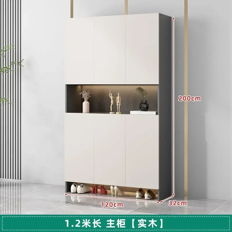 Living Room Shoe Cabinet Solid Wood Home Entrance Cabinet Display Household Door Locker Sideboards Szafki Do Salonu Furniture