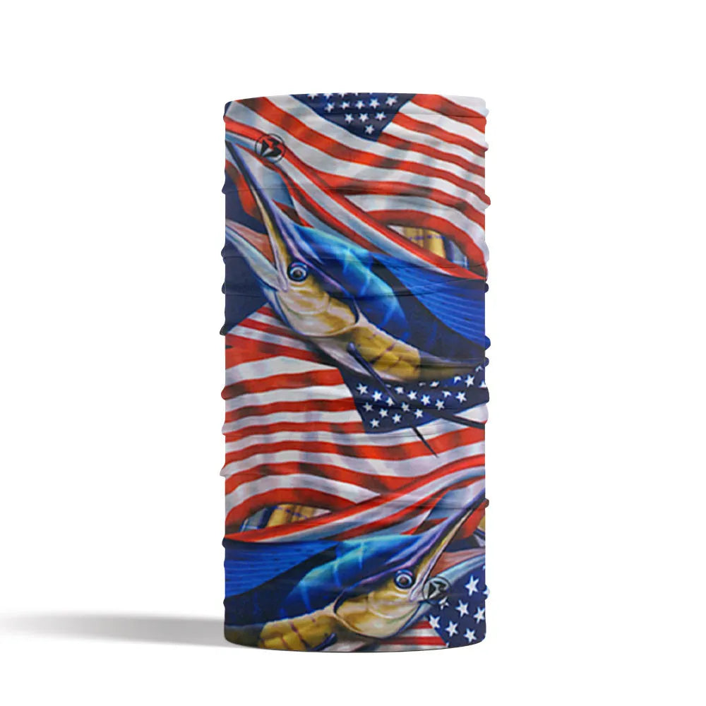 Windproof Fish Pattern Neck Warmer Gaiter Multifunctional Headscarf Mom/Dad Birthday Gifts Seamless Bandanas Cycling Headband