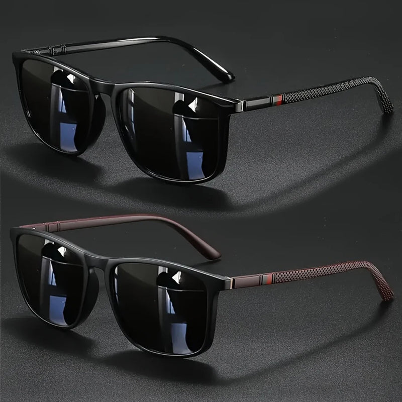 2/3pcs Luxury Square Vintage Cycling Sunglasses Men Women Fashion Travel Driving Fishing Sun Glasses Male Eyewear UV400