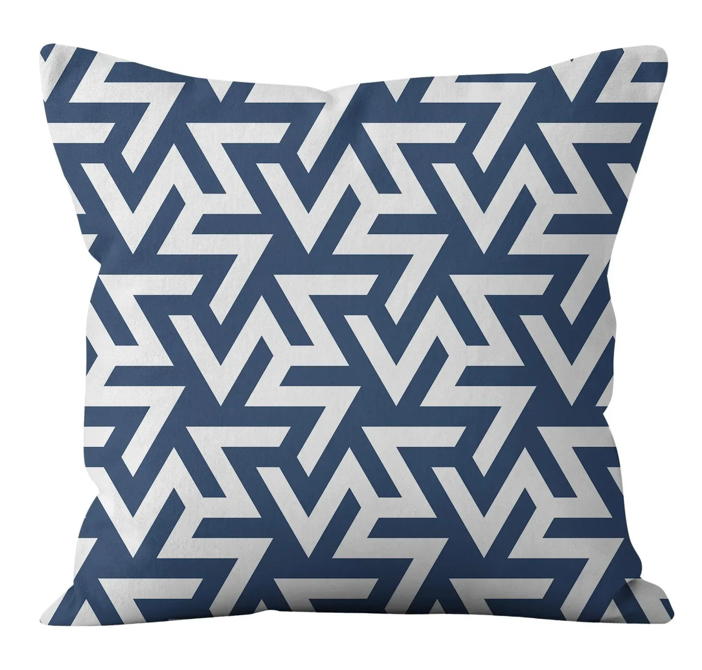 Modern Fashion Nordic Sofa Simple Cushion Cover Living Room Decoration Pillow Cover Navy Blue Geometric Pillow Cover