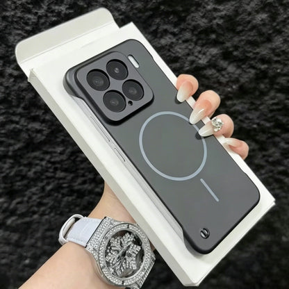 Frameless For Magsafe Magnetic Wireless Charging Case For XiaoMI 17 15 15T 14 14T 13 12 Pro Max Ultra Slim Rugged PC Armor Cover