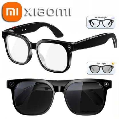 Xiaomi 4K Smart AI Glasses 800W Photochromic Multi-functional Photo Video Voice Calling Translation Bluetooth Motorcycle Glasses
