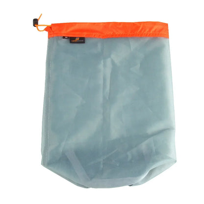 S/M/L/XL/XXL Ultralight Nylon Mesh Bags Sleeping Bag Ditty Sacks Drawstring Storage Bag for Travelling Hiking Camping Outdoor