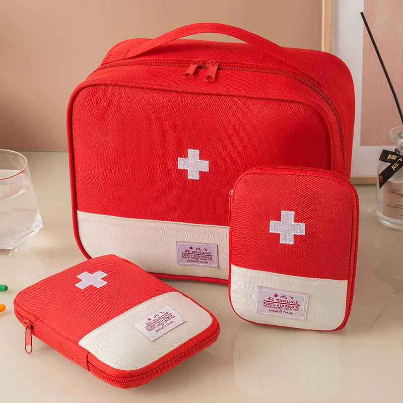 Travel Medicine Bag Pill Storage Pouch Outdoor Essentials Emergency Survival Bag Mini First-aid Kit Portable Home Storage Bag