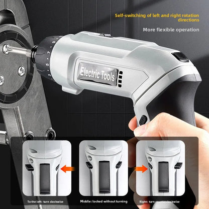41pcs Multi-function Electric Screwdriver Adjustable Gear and Rotatable Disassembly and Screwdriver
