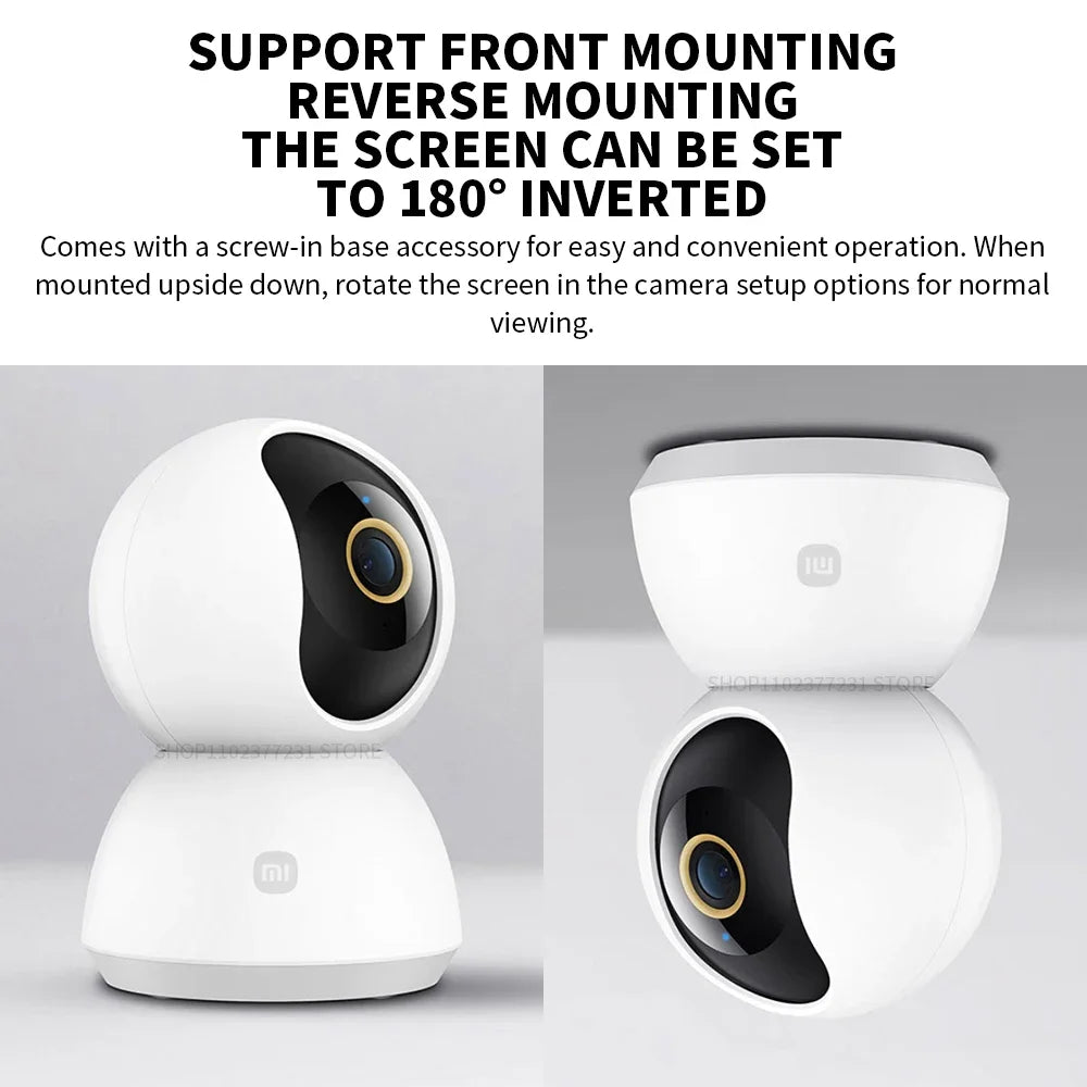 Xiaomi Camera 2K PTZ Mi Smart Home Security Camera 2K 1296P 3MP 360degree AI Human Detection Night Vision Webcam Chinese Version