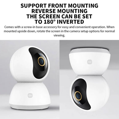 Xiaomi Camera 2K PTZ Mi Smart Home Security Camera 2K 1296P 3MP 360degree AI Human Detection Night Vision Webcam Chinese Version