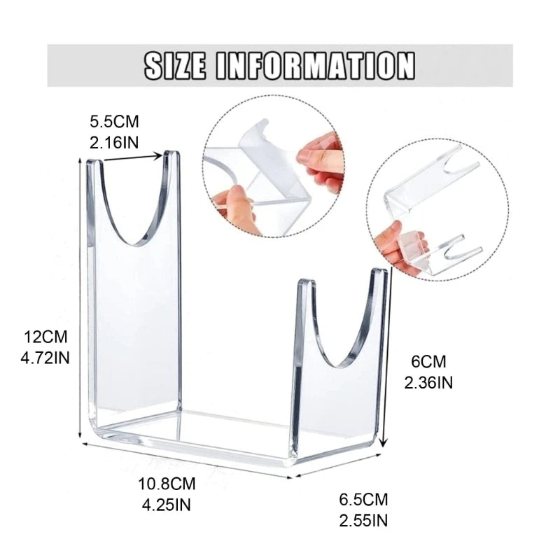 Shofar Stand Clear Acrylic Stand for Shofar Sturdy Shofar Horn Stand for Home