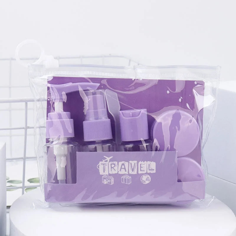 6Pcs Travel Bottle Set for Toiletries, Travel Containers for Toiletries with Clear Zipper Toiletry Bag, Leak Proof Refillable