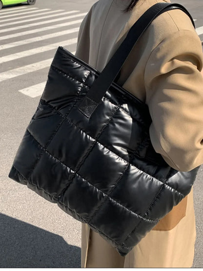 Women's shoulder bag light large bag women's fashion cotton tote bag large capacity shoulder bag commuting bag