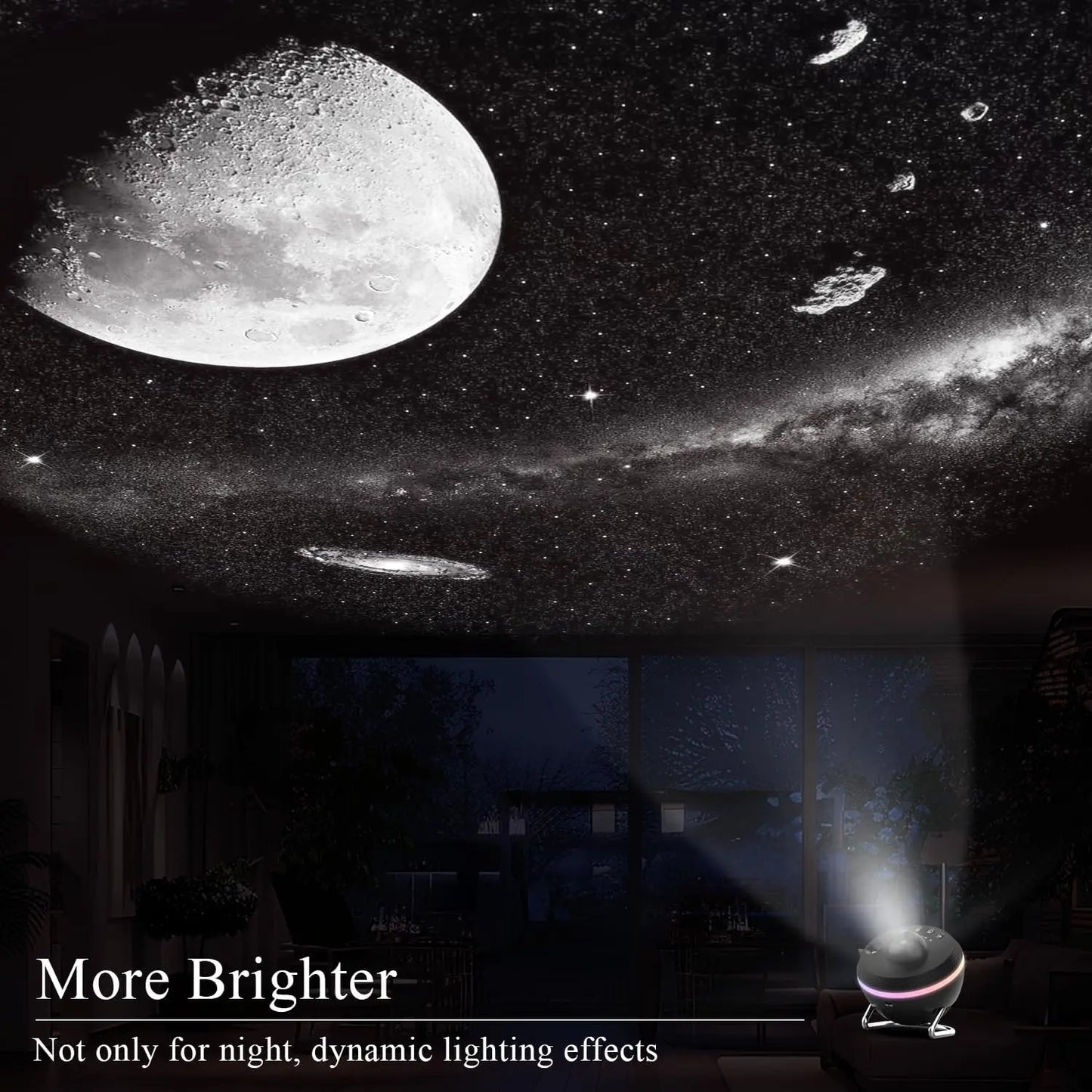 13 in 1 Star Projector Night Light 360° Degree Rotating 4K HD Galaxy Projector Bedroom With Timer Planetarium Projector For Kids