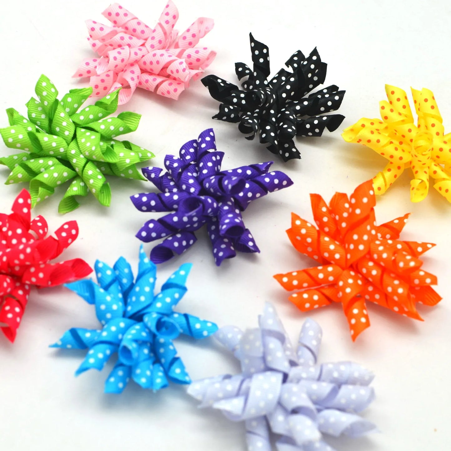 50/100pcs Volume Ribbon Style Dog Bows Pet Dog Hair Bows Small Dog Hair Grooming Products Large Dog Bows Flower Pet Supplies