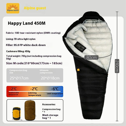 10D/7D Ultralight Down Sleeping Bag 800FP Dwon Outdoor Camping Hiking Sleeping Bags for Backpacking Adult Tourist
