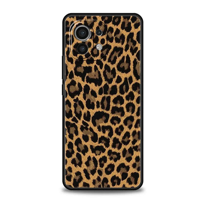 Phone Case For Xiaomi Mi 14 13 12 11 Lite 13T 12T 11x 11T 10T Pro 9T Note 10 Lite Silicone Black Cover Leopard Cheetah print