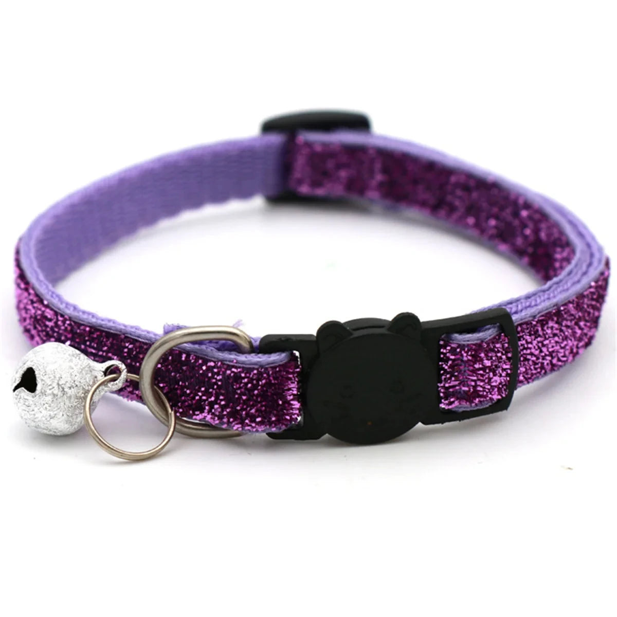 Cat Collar Adjustable with Bell Breakaway Adjustable Kitten Cat Sequin Collar Neck Strap Cat Pet Supplies Puppy Accessories