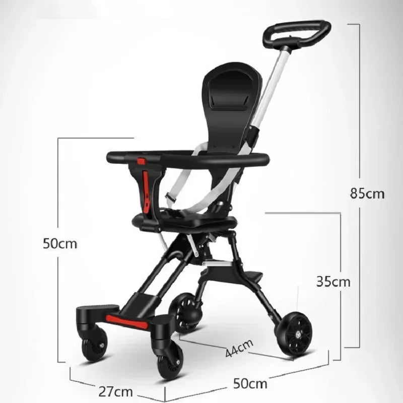 Children Walking Baby Stroller Infant Travel Carriage Cart Four Wheels Stroller Kid Foldable Trolley Baby Lightweight Stroller