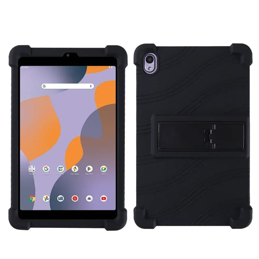 Étui de protection pour tablette ONN 8 pouces 100135923 (2024) - Antichoc, coussin d'air, silicone souple, support réglable, compatible Walmart