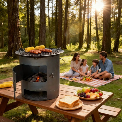 Portable Outdoor Fire Pit Stove, Kitchen Tools, Kitchen Items & Accessories, for Heating, BBQ, Picnic, Camping, Non-food Contact