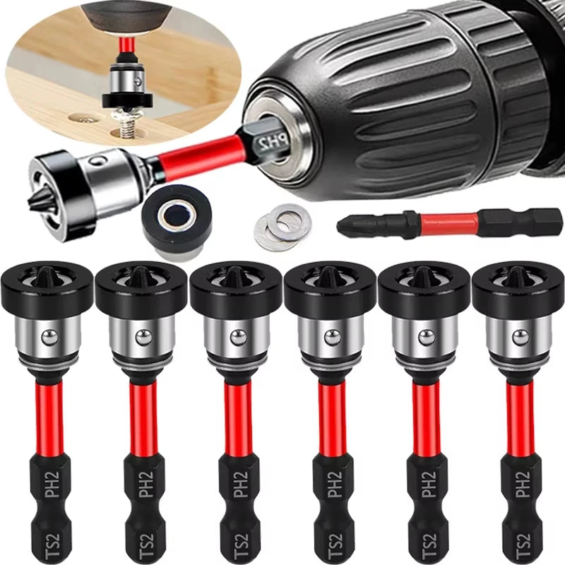 Magnetic Positioning Screwdriver Bits Drywall Screw Bit wide Gypsum Board Plasterboard Screws Locating Batch Head Drilling Tools