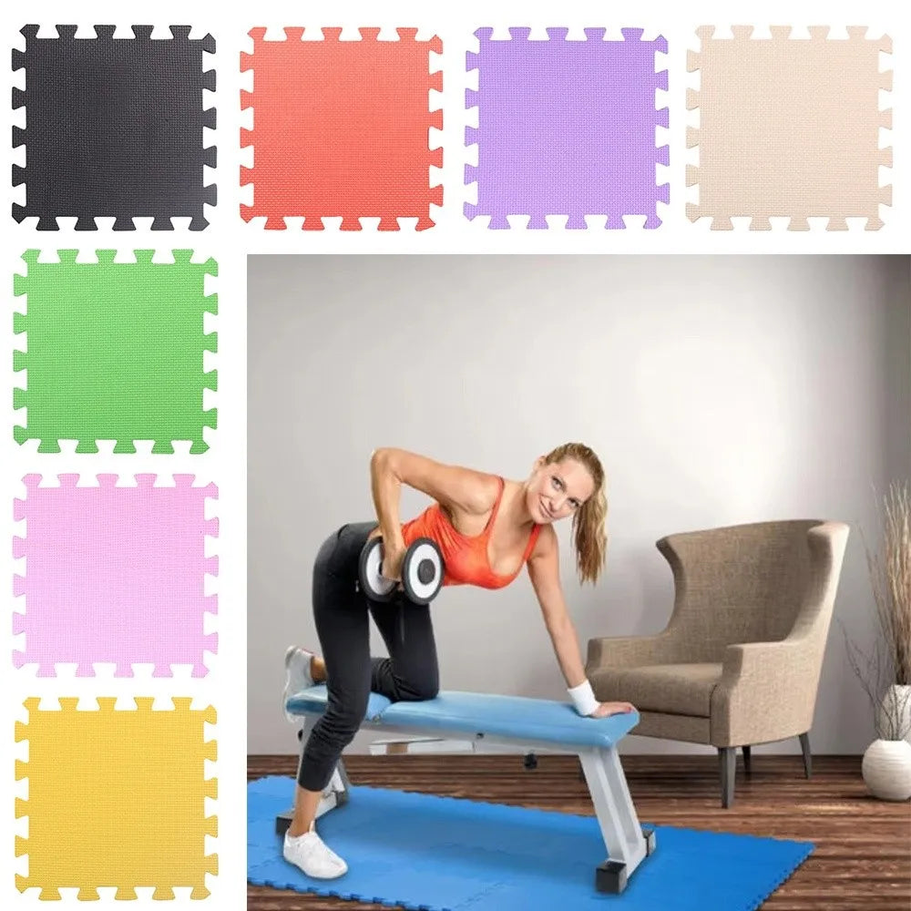 Easy Clean EVA Foam Play Mat Interlocking Puzzle Tile Yoga Mats Soft Protective Surface Exercise Mat for Tatami Home Floor