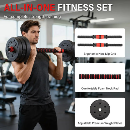 Dumbbells Barbell Set 30KG/20KG/15KG, Adjustable Dumbbells Weight Lifting Training For Man/Woman,effective for Bodybuilding Fitn