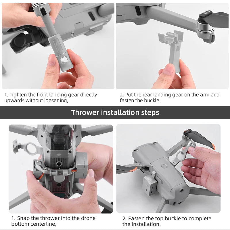 Airdrop System for DJI Mavic AIR 2/2S Drone Fishing Bait Wedding Ring Gift Deliver Life Rescue Thrower Drone Accessories
