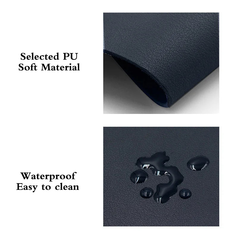 Universal PU Mouse Pad Gaming Desktop Non-Slip Mouse Pad Waterproof Anti-Scratch Mat For Home Office Laptop Desktop Accessories