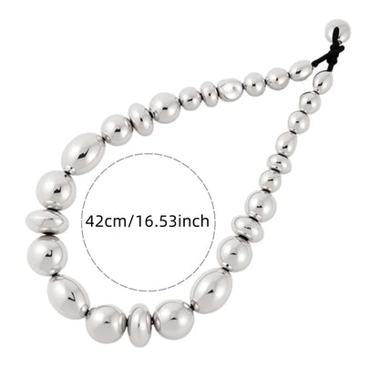 Round bead personalized necklace retro simple size bead necklace necklace necklace necklace accessories for women to wear
