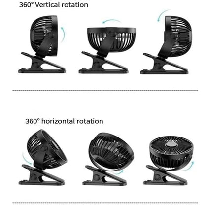 Portable Mini Hand Clip Fan USB Charging Quiet Desktop Electric Fan High Quality Student Dormitory Small Cooling Ventilador Fans