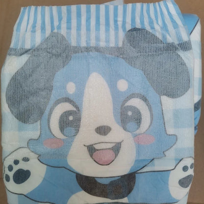 5pcs Extra Large Thick ABDL Adult Baby Disposable Diaper Pant Large Capacity Cartoon Pattern DDLG diapers No Reused Panties