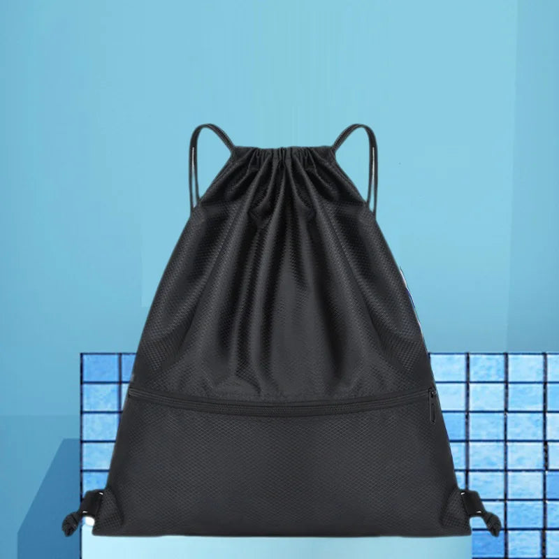 Fashionable Drawstring Backpack Portable Travel Backpack Lightweight Simple Sports Backpack Computer Bag Casual Daily Backpack