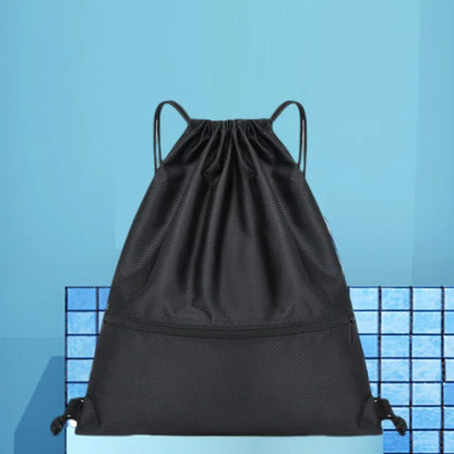 Fashionable Drawstring Backpack Portable Travel Backpack Lightweight Simple Sports Backpack Computer Bag Casual Daily Backpack