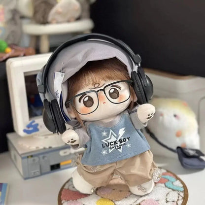Hoodie 20cm Plush Toy Clothes Overalls Shoulder Strap Cotton Doll Clothes Sportswear Mini Plush Toy Clothes Doll Accessories