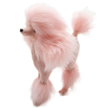 Plush Toys Photography Props Living Room Decoration Desk Ornaments Poodle Figurines Simulation Dog Miniature Figurines