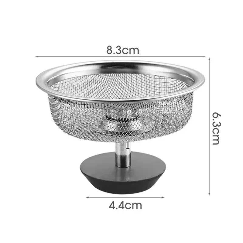 Kitchen Sink Stainless Steel Filter Sewer Mesh Strainers Disposable Sink Filter Mesh Bags Bathroom Floor Drain Hair Waste Filter
