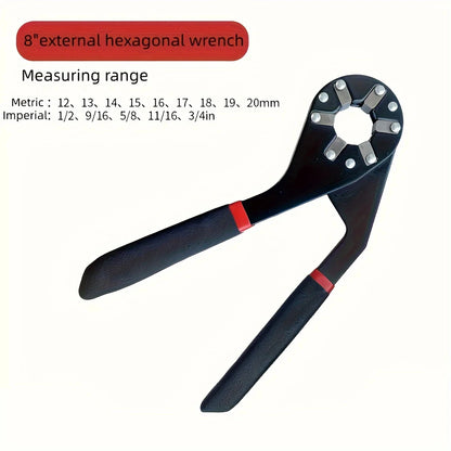 Magic Wrench 6 Inch 8 Inch Multi-purpose Hexagonal Alloy Steel Manual Clampable Movable Hexagonal Wrench