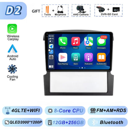 GPS Navigation for Kia Sorento BL 2002-2011 Car Radio Stereo Multimedia Video Player Android 15 Wireless Carplay Android Auto BT
