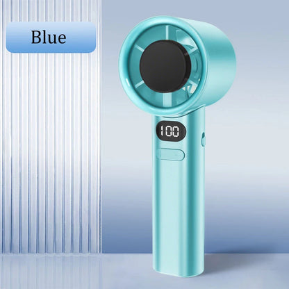 Mini Handheld Fan 120 Speed Portable Bladeless Desktop Fans Rechargeable Instant Cooling With Ice Mode For Men Women New