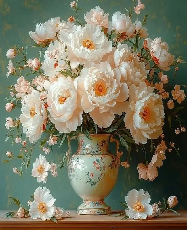 Diy Paint By Number Kits Adults Oil Painting Package Drawing By Numbers Home Wall Decor Flower Canvas Picture