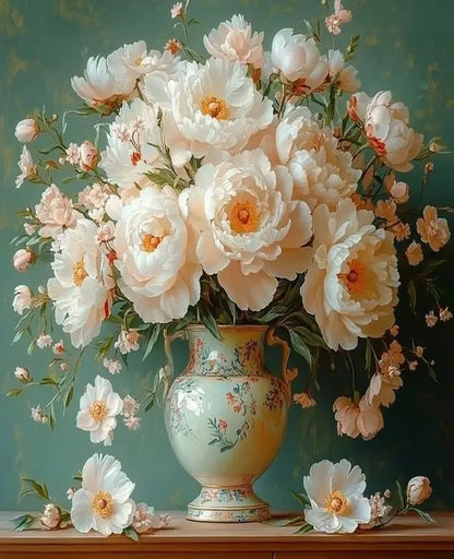 Diy Paint By Number Kits Adults Oil Painting Package Drawing By Numbers Home Wall Decor Flower Canvas Picture