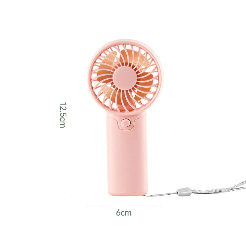 Portable Handheld Mini Fan for Summer Cooling Compact Desk Fan with Strong Airflow Simple Design Ideal for Outdoor travel Use