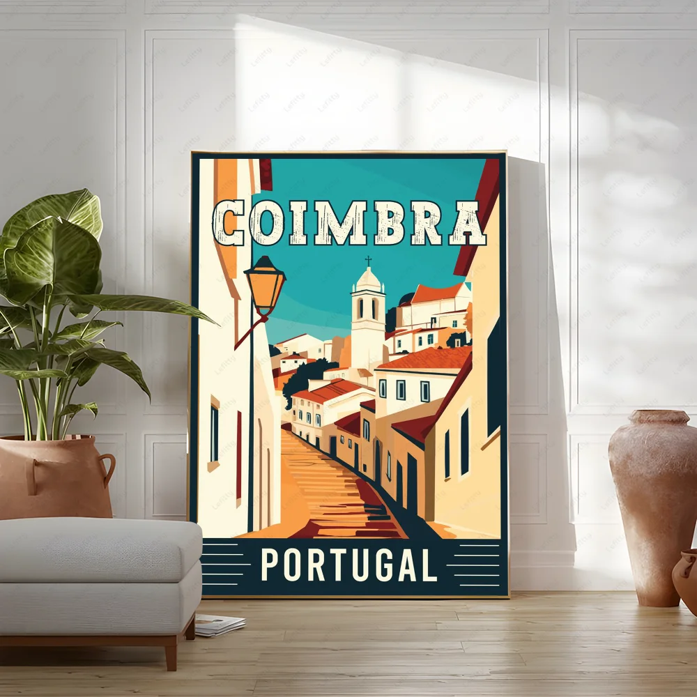 Pictures Portugal Painting Poster Room Decor Home Decoration Interior Wall Art Printing Waterproof Bathroom BedRoom Posters Gift