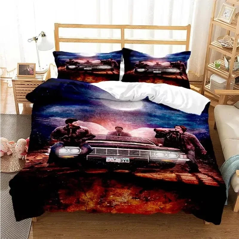 Supernatural 3D Printed Duvet Cover Set Twin Full Queen King Size Bedding Set Bed Linens Comforter Bedding Sets