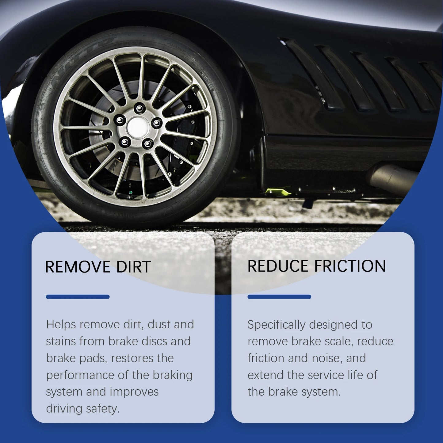 Automotive Brake Cleaner: Effectively Removes Oil Stains, for Vehicle Brake Systems