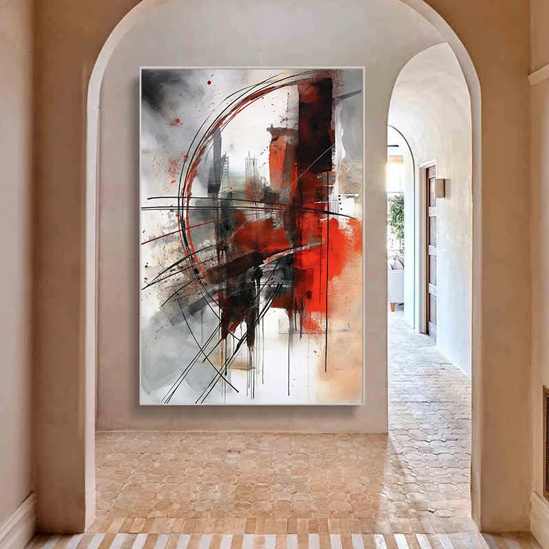 Classic Abstract Wall Art Matte Colour Oil Painting on Canvas Print Poster Home Decor Living Room Bedroom Decorative Painting